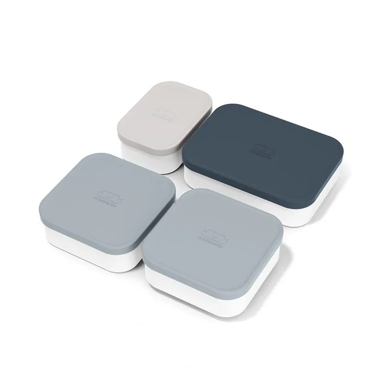 Monbento Extra Pojemniki Do Lunchboxa 4 Sztuki Grey Darmowy zwrot