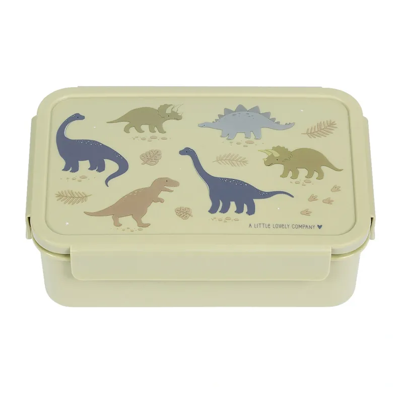 Łatwy zwrot Bento Lunchbox Dinosaurs - A Little Lovely Company