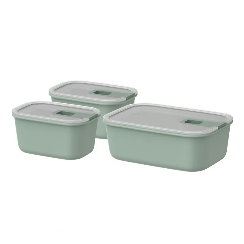 Hit sprzedaży Mepal Easyclip 2.0 Zestaw 3 Pojemników Na Żywność 2x450ml + 1000ml Sage