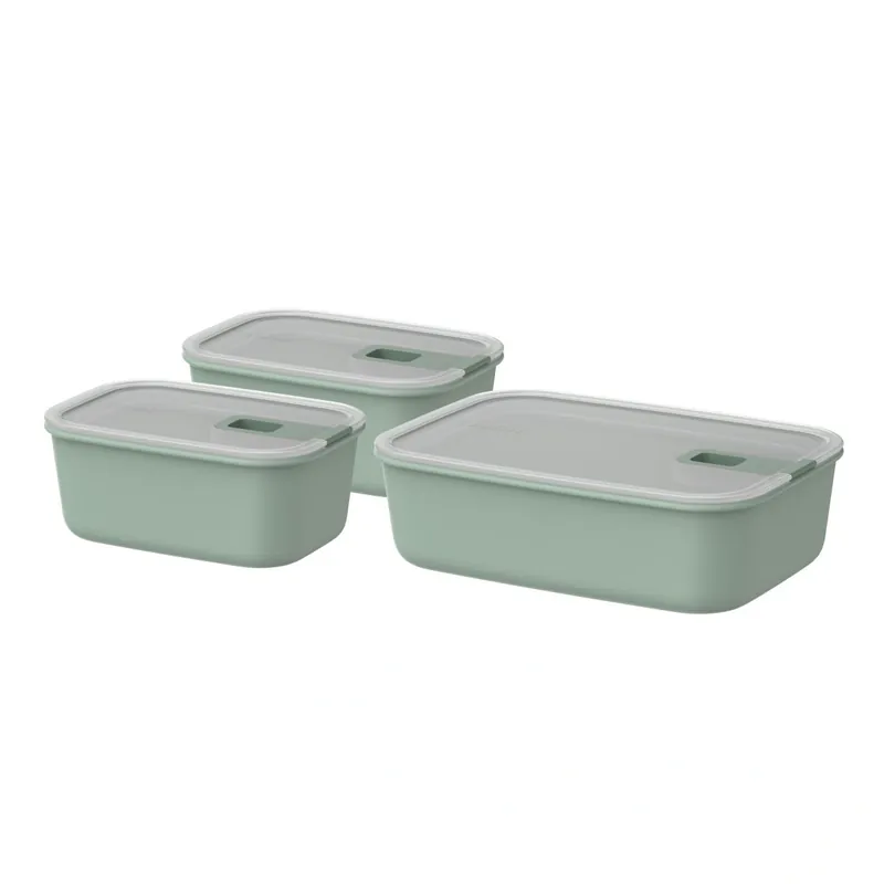 Bezpieczne zakupy Zestaw pojemników Easyclip 2.0 Sage 2x700ml + 1500ml do żywności Mepal