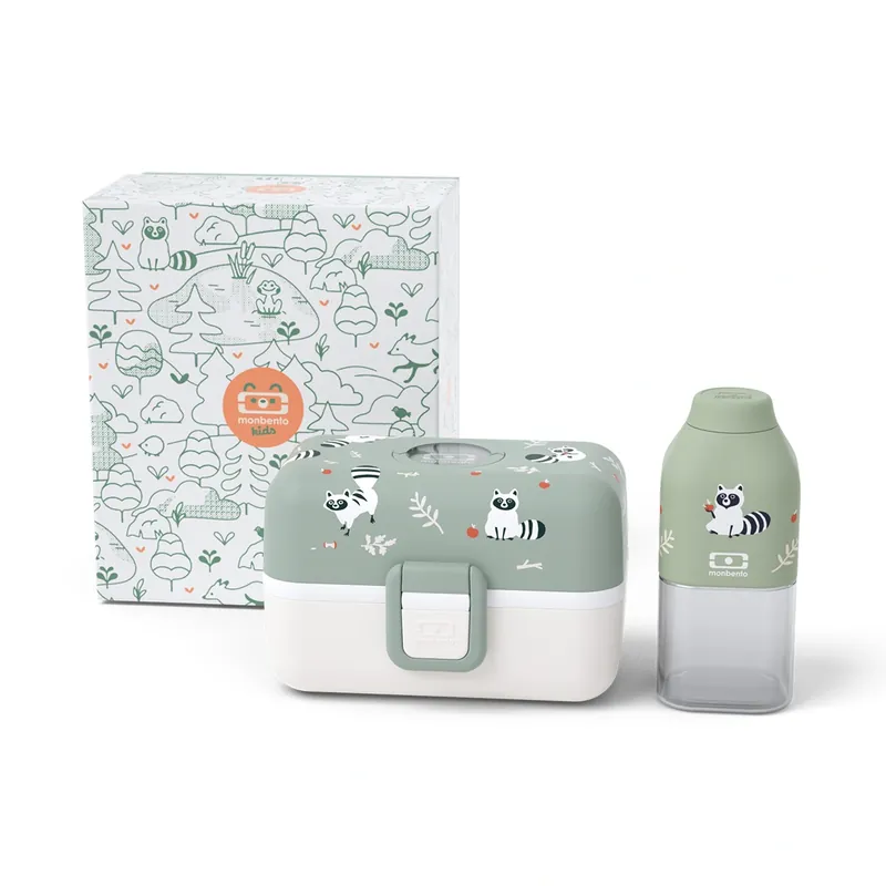 Monbento Gift Box Dla Dzieci - Mb Trésor + Mb Positive S - Racoon Ekspresowa dostawa