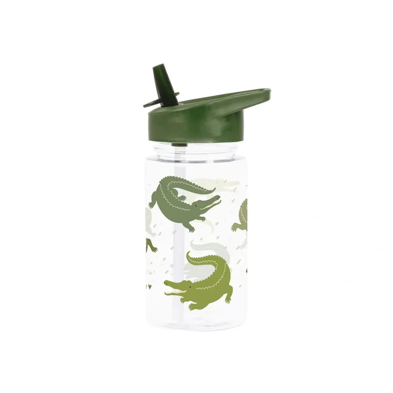 Butelka na wodę dla dzieci Crocodiles 0,45L - A Little Lovely Company Nowość