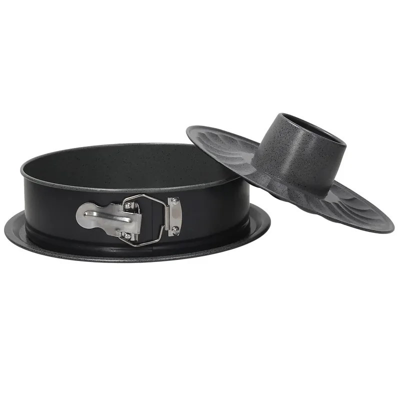 Tani Forma z dwoma spodami okrągła 26cm premium szary - Tognana