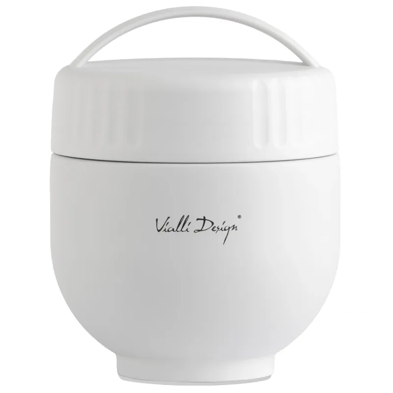 Termos z pojemnikiem i łyżką 680 ml Fuori biały - Vialli Design Oferta