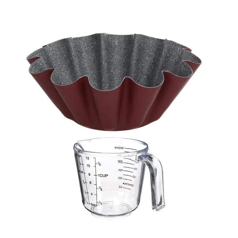 Blacha bordowa 22cm i dzbanek 500ml szklany - Tognana Kup teraz