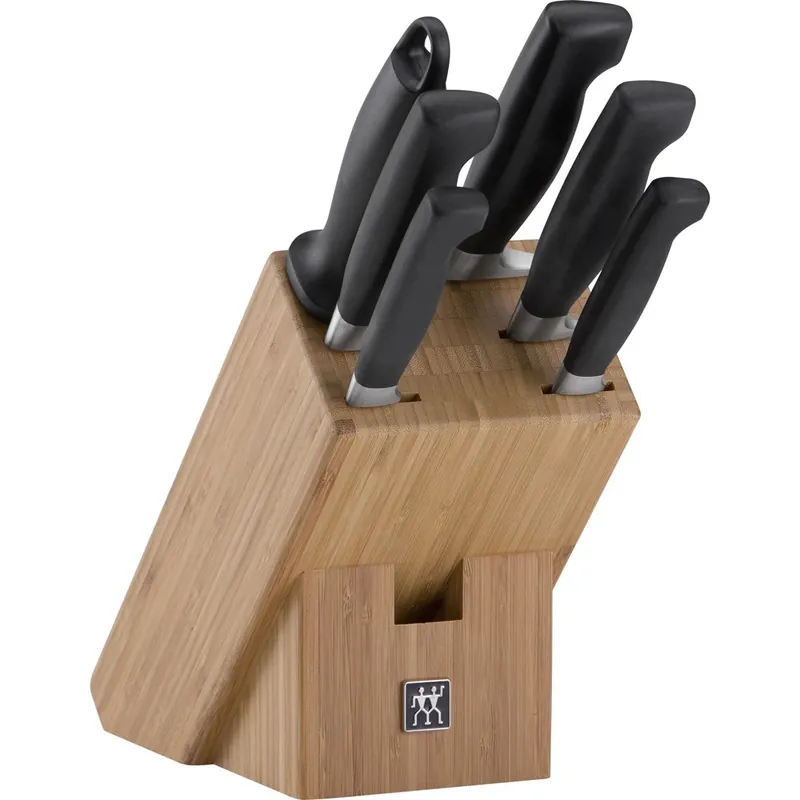 Zwilling Four Star Zestaw 5 Noży W Bloku + Ostrzałka Wybór klientów