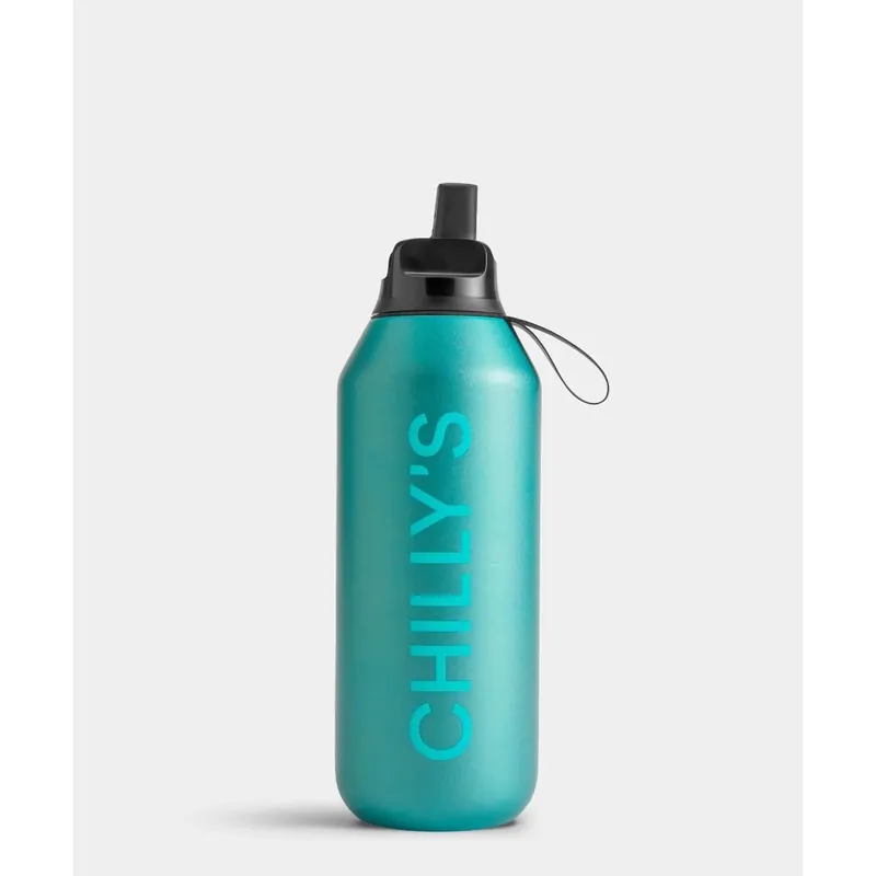 Butelka sportowa Chillys 500 ml Matowy metalik Altantis series 2 sport - Chillys bottles Do wyczerpania zapasów