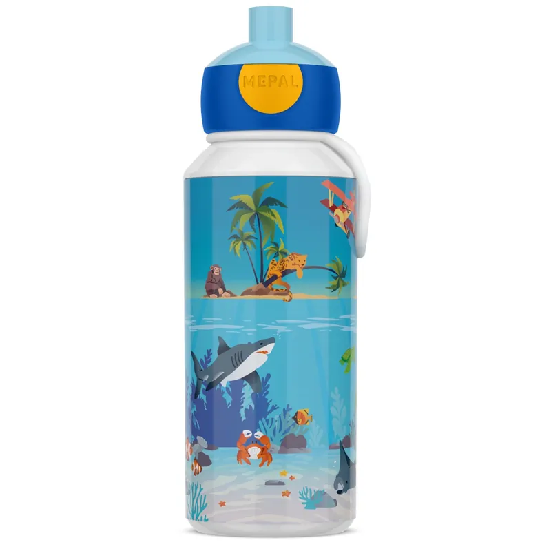 Ostatnie sztuki Butelka dla dzieci pop-up Campus 400 ml Tropical ocean 107410065410 - Mepal
