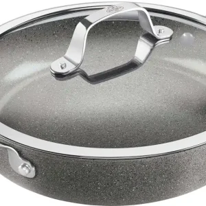 Łatwy zwrot Ballarini Salina Ceramic Patelnia 2h Z Pokrywką 28 Cm