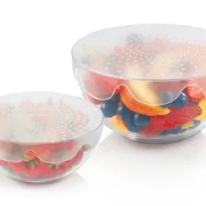 Oferta czasowa Elastyczne silikonowe wieczka 4food ø 17 i 23 cm, zestaw 2 szt. - Tescoma