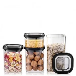 Wyjątkowa oferta Zestaw 4cz. pojemników szklanych Pantry