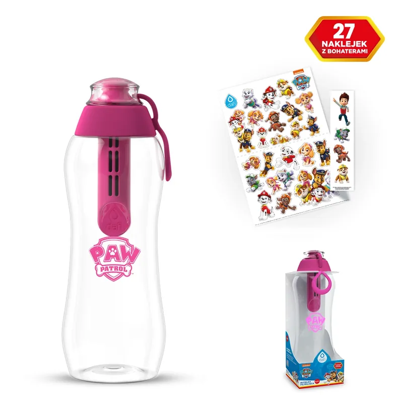 Butelka filtrująca SOFT 0,3 l Psi Patrol Skye flamingowa - Dafi Do wyczerpania zapasów