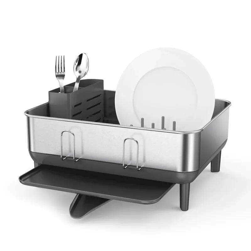 Premium Ociekacz do naczyń Compact - stal nierdzewna Simplehuman