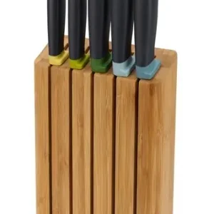 Niska cena Zestaw blok Bamboo z 5 nożami Elevate™, multi - Joseph Joseph