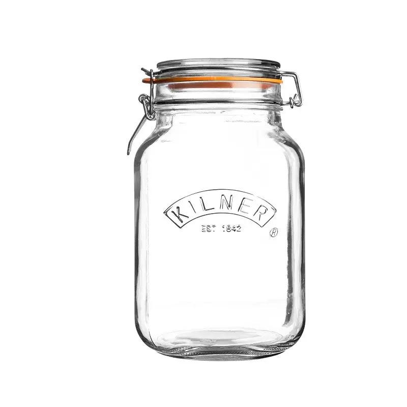 Darmowy zwrot Słoik 1,5 l. Square Clip Top Jar - Kilner