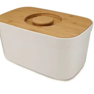 Chlebak z deską do krojenia Bamboo, biały - Joseph Joseph Tylko dziś