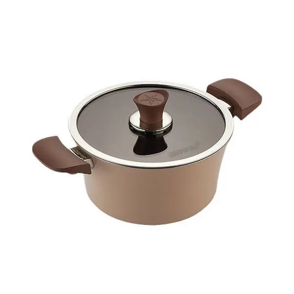 HAPPYCALL IH Eden Garnek Ceramiczny 20 cm 2,5 L Migdałowy Beż Zniżka