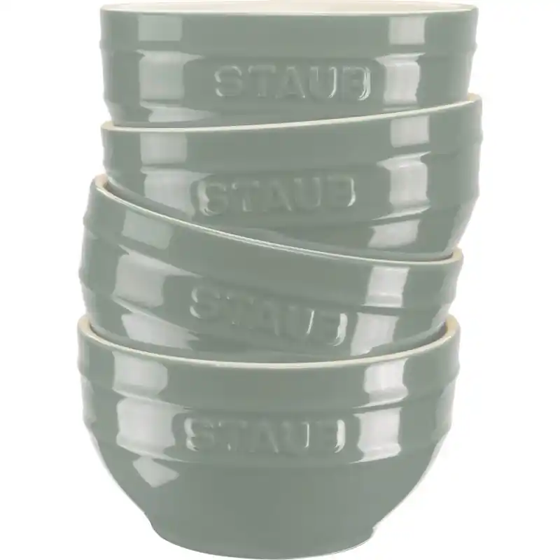 Rabat STAUB SERVING Zestaw 4 misek 14 cm, eukaliptusowy