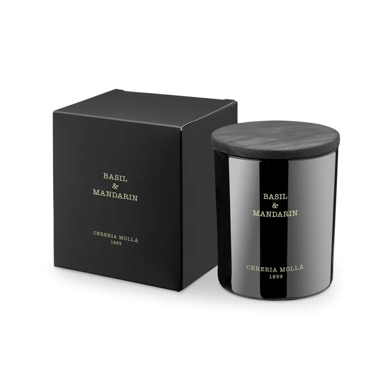 Cereria Molla - ŚWIECA PREMIUM 230GR. BASIL AND MANDARIN Wysoka jakość